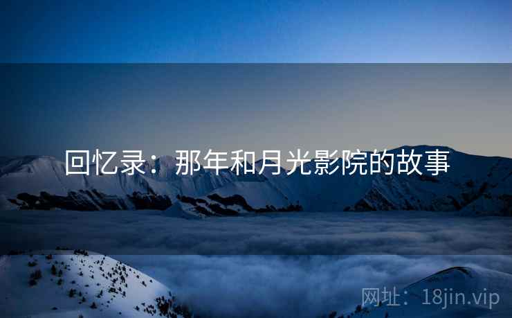 回忆录：那年和月光影院的故事  第2张