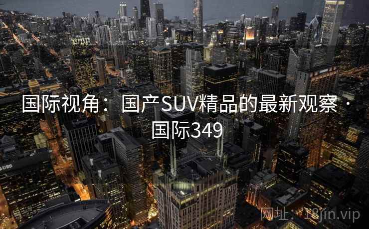 国际视角：国产SUV精品的最新观察 · 国际349