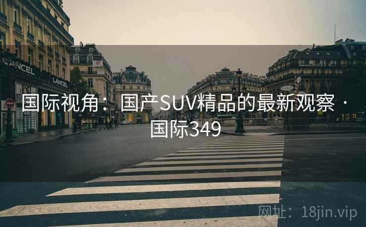 国际视角：国产SUV精品的最新观察 · 国际349  第2张