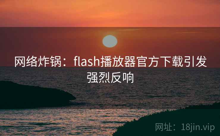 网络炸锅:flash播放器官方下载引发强烈反响  第2张 网络炸锅:flash播放器官方下载引发强烈反响  第2张