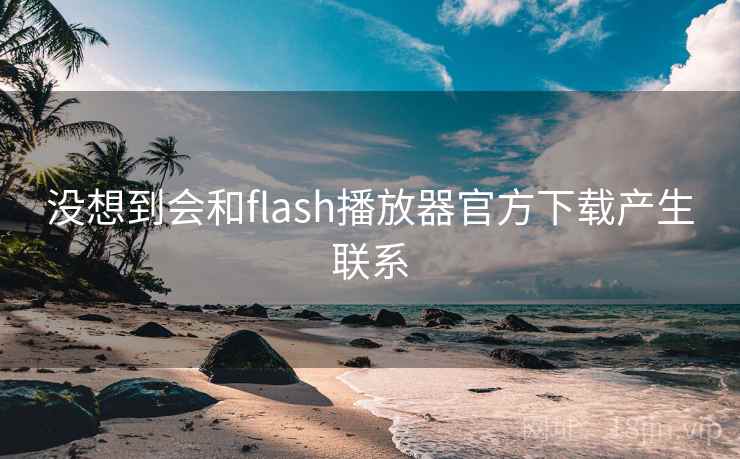 没想到会和flash播放器官方下载产生联系  第2张 没想到会和flash播放器官方下载产生联系  第2张